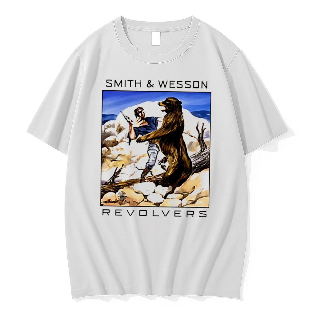 Officials Smith And Wesson Man Versus Bear Combat Tee Premium T Shirt