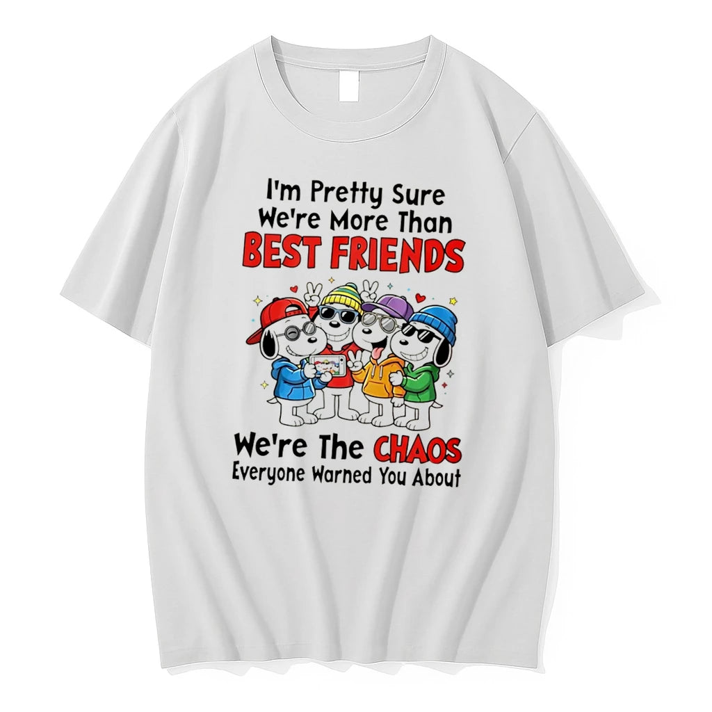 Officials Snoopy Friends We Are The Chaos Everyone Warned You About Tee