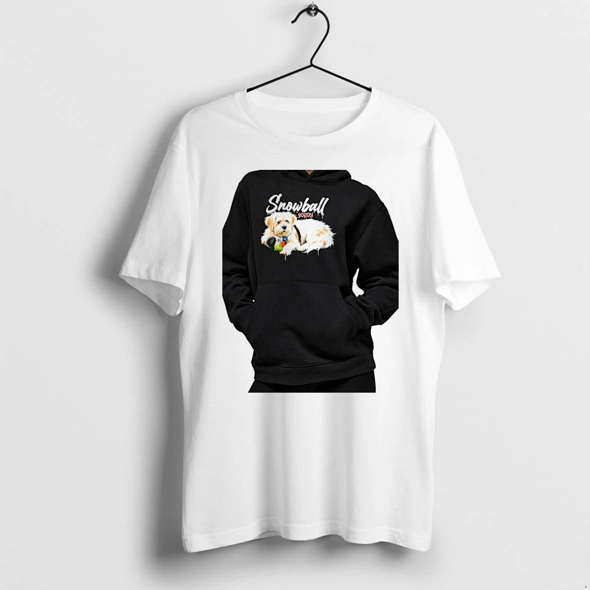 Officials Snowball Gordy Dog With Toy Portrait Premium T Shirt