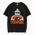 Officials Snowman Celebrating Philadelphia Flyers Champions Black Premium T Shirt
