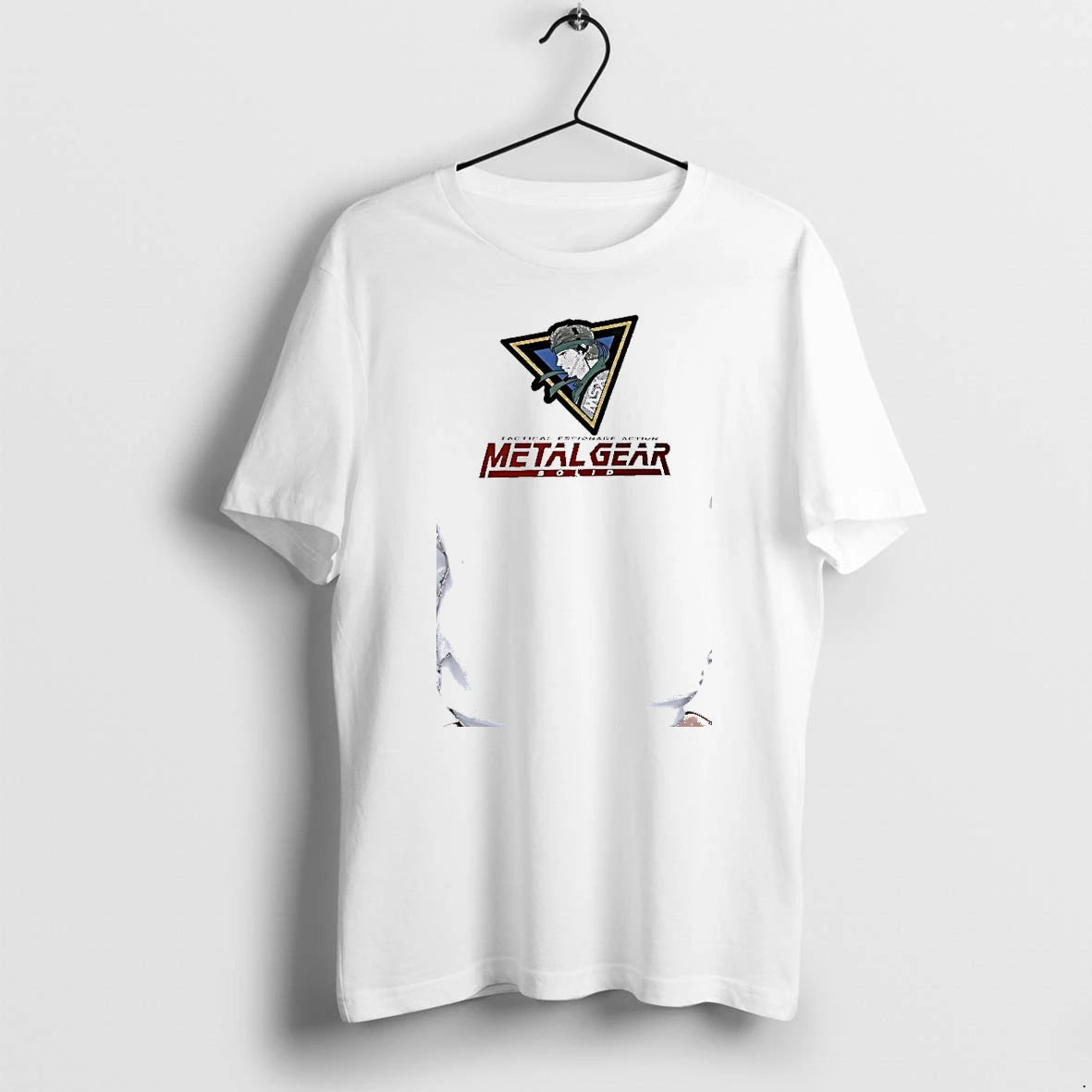 Officials Solid Snake Metal Gear Solid Tactical Espionage Action Msx Logo Premium T Shirt
