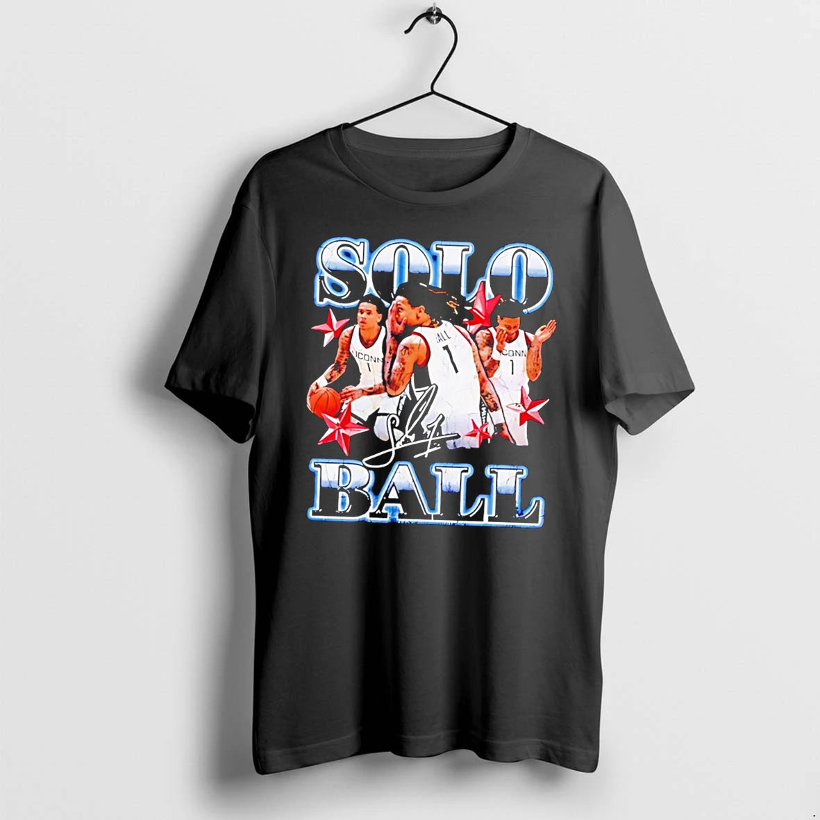 Officials Solo Ball Uconn Huskies Basketball Graphic Tee Premium T Shirt
