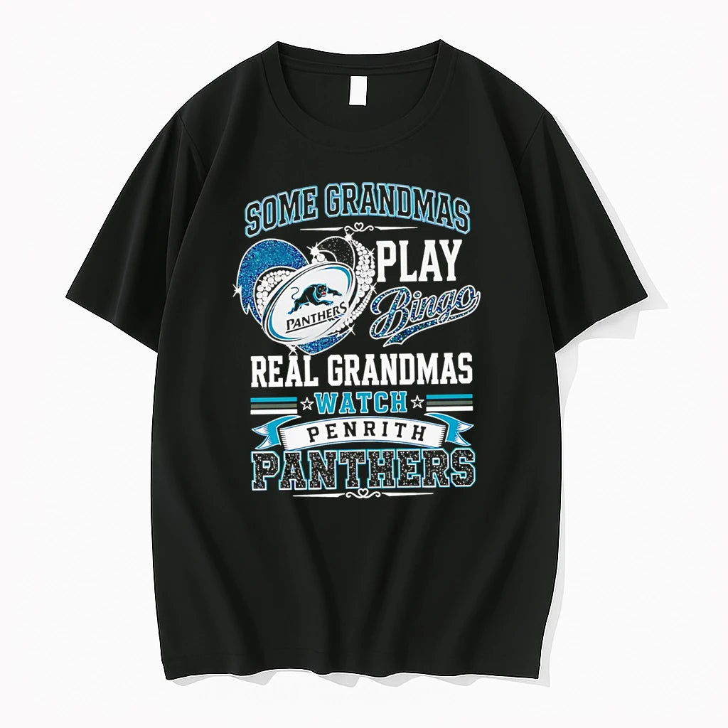 Officials Some Grandmas Play Bingo Real Grandmas Watch Penrith Panthers Premium T Shirt