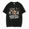 Officials Somebodys Feral Aunt Raccoon Bad Decisions Club Chaos Fuel Tee Premium T Shirt