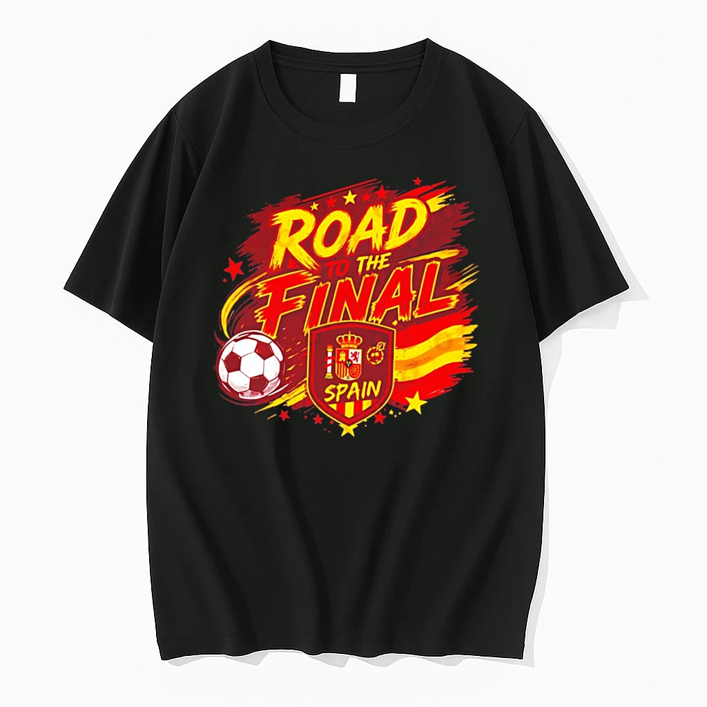 Officials Spain Road To The Final Royal Football Crest Tee Premium T Shirt