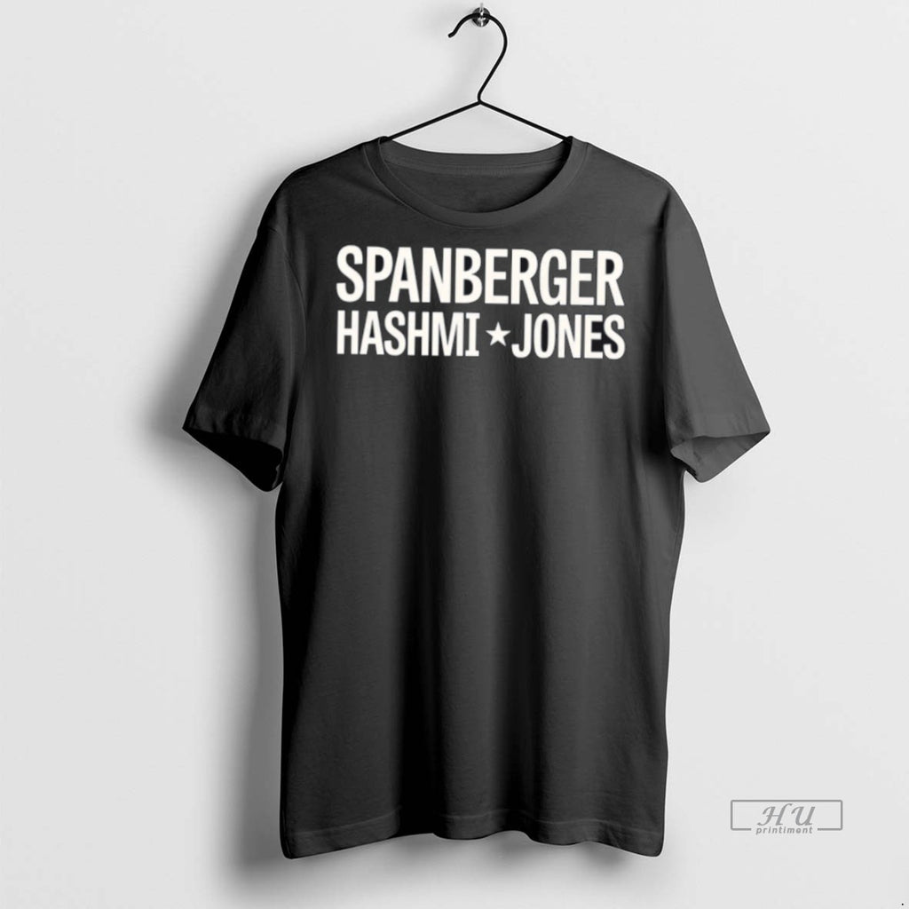 Officials Spanberger Hashmi Jones Logo Graphic Tee Shirt Sweater