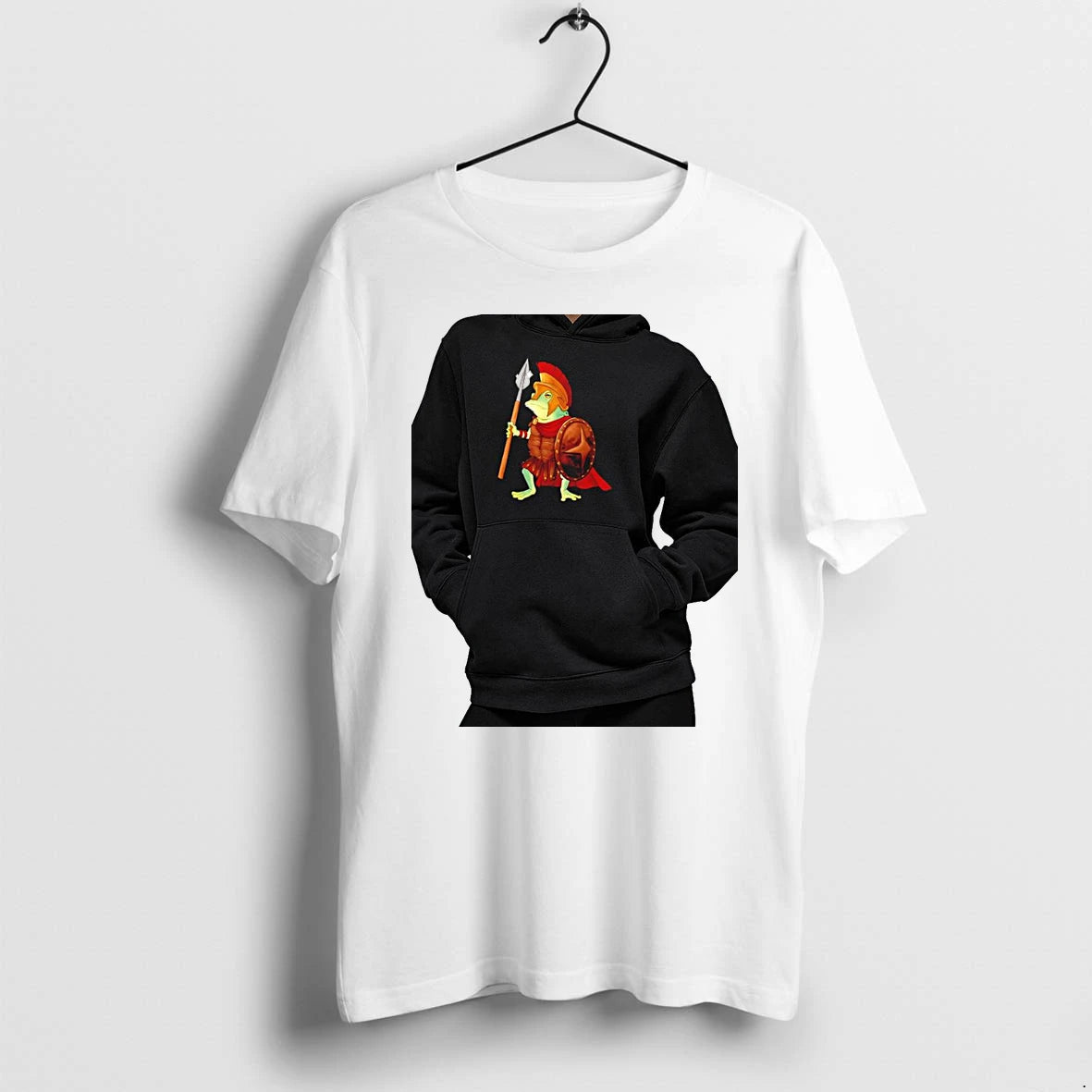 Officials Spartan Frog Warrior Gladiator Centurion Soldier Hoplite Spear Shield Premium T Shirt