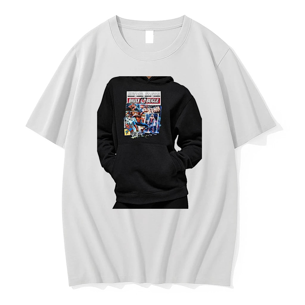Officials Spider Man Marvel Comics Daily Bugle The Real Friendly Neighborhood Premium T Shirt