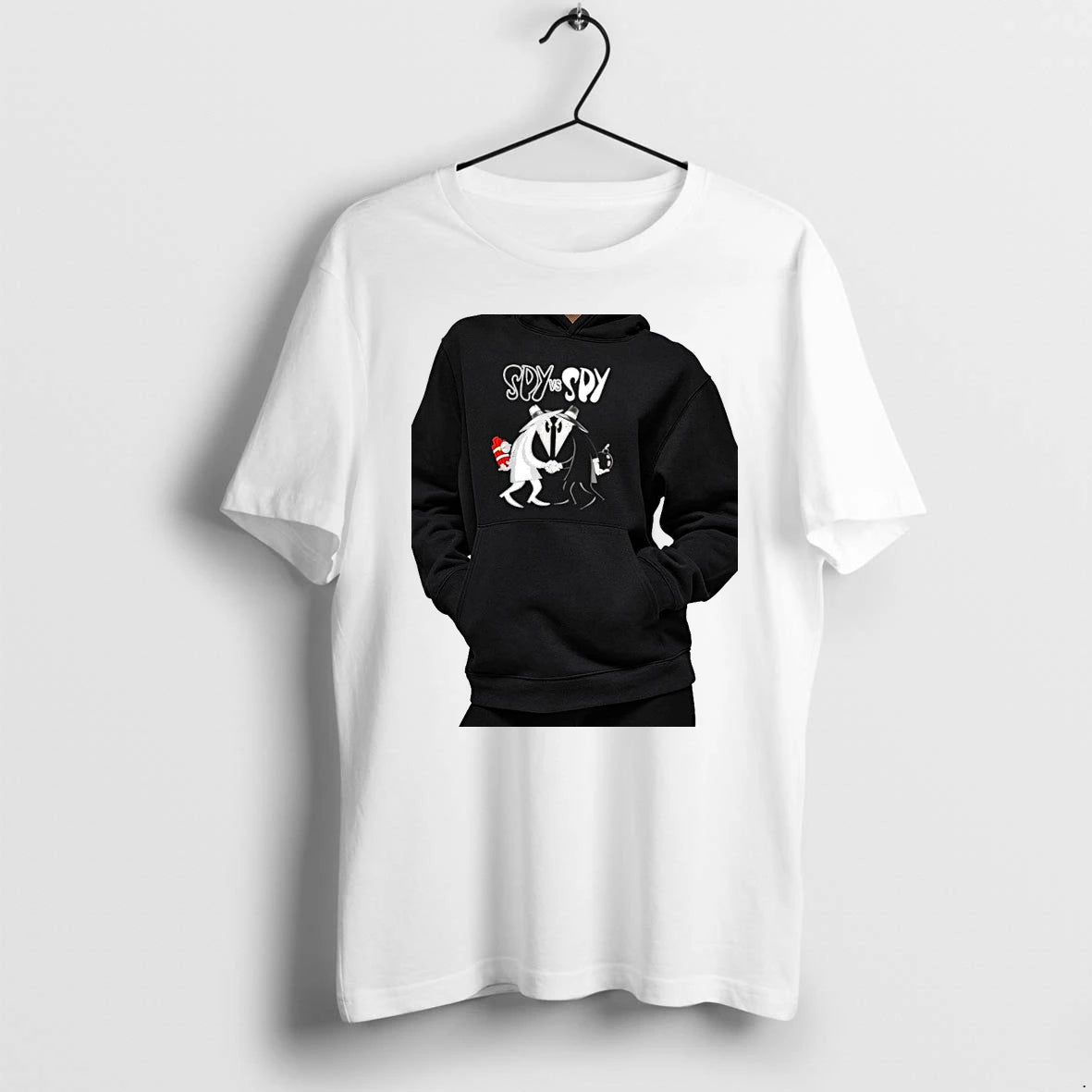 Officials Spy Vs Spy White Spy And Black Spy Mad Magazine Premium T Shirt