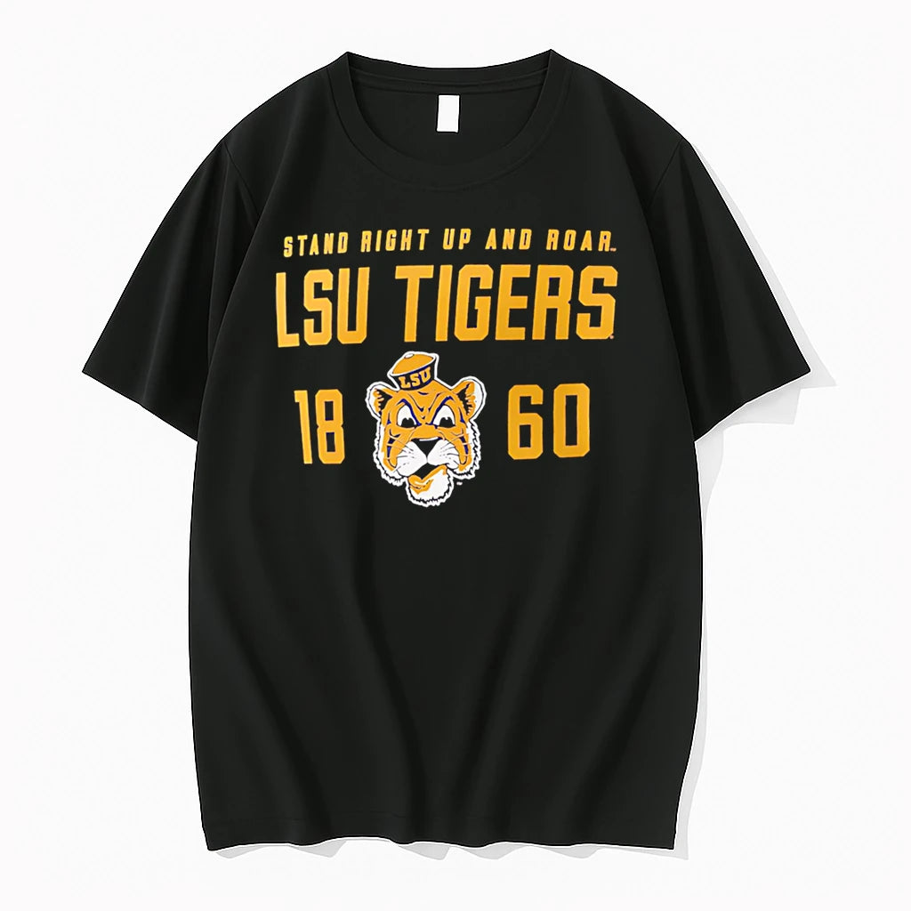 Officials Stand Right Up And Roar Lsu Tigers 18 60 Premium T Shirt
