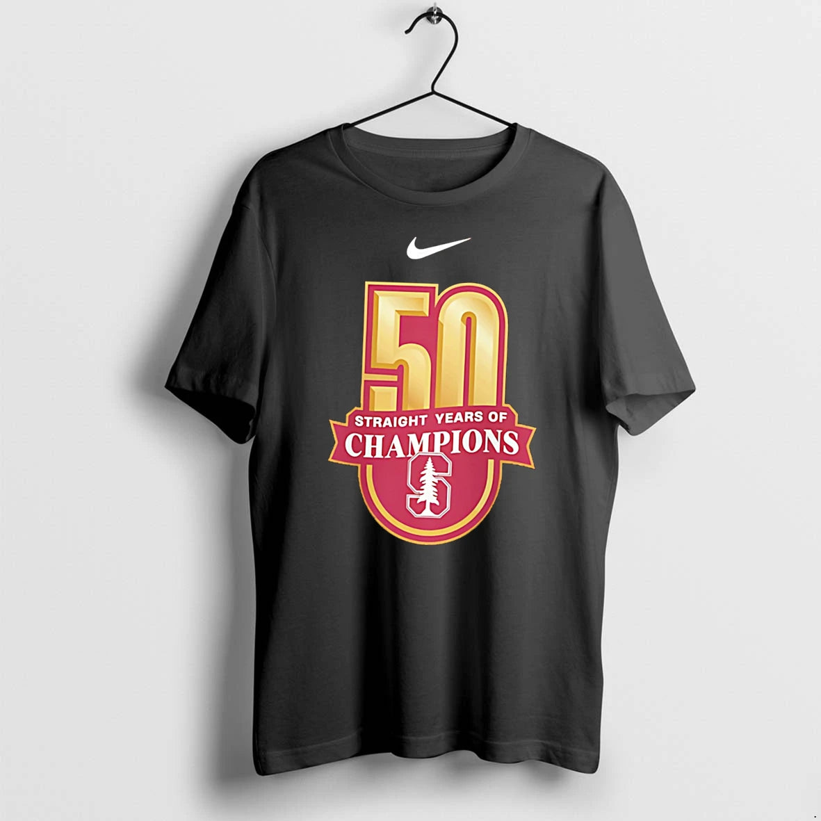 Officials Stanford Cardinal 50 Straight Years Of Champions Tee Premium T Shirt