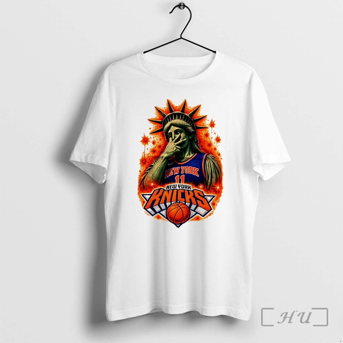 Officials Statue Of Liberty Brunson New York Basketball 2026 Champions Graphic Tee Premium T Shirts