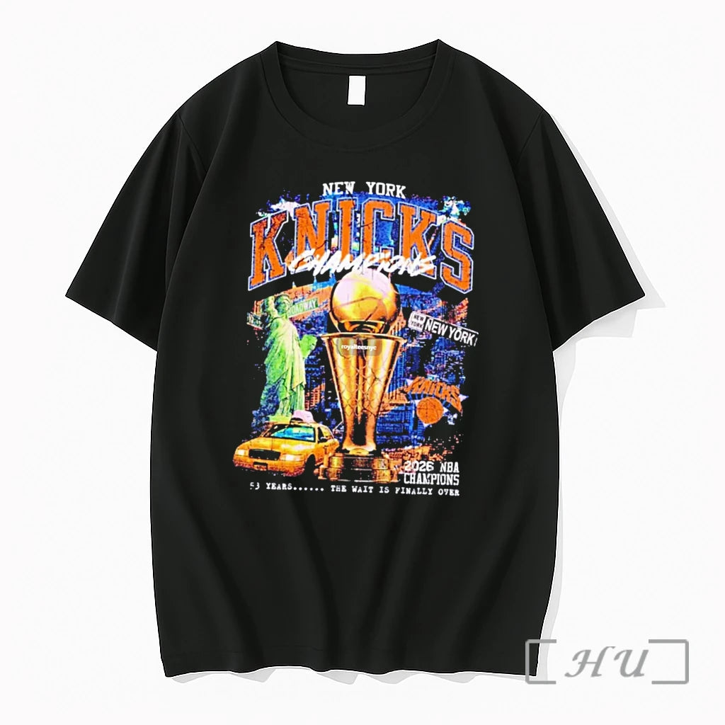 Officials Statue Of Liberty New York Knicks Nba Champions 2026 Graphic Tee Premium T Shirts