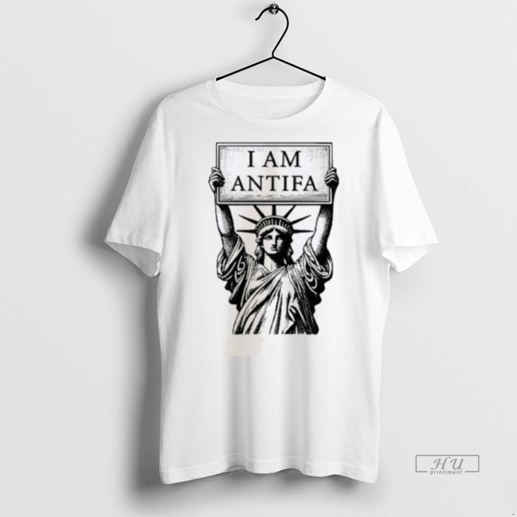Officials Statue Of Liberty I Am Antifa Graphic Tee Shirt Sweater