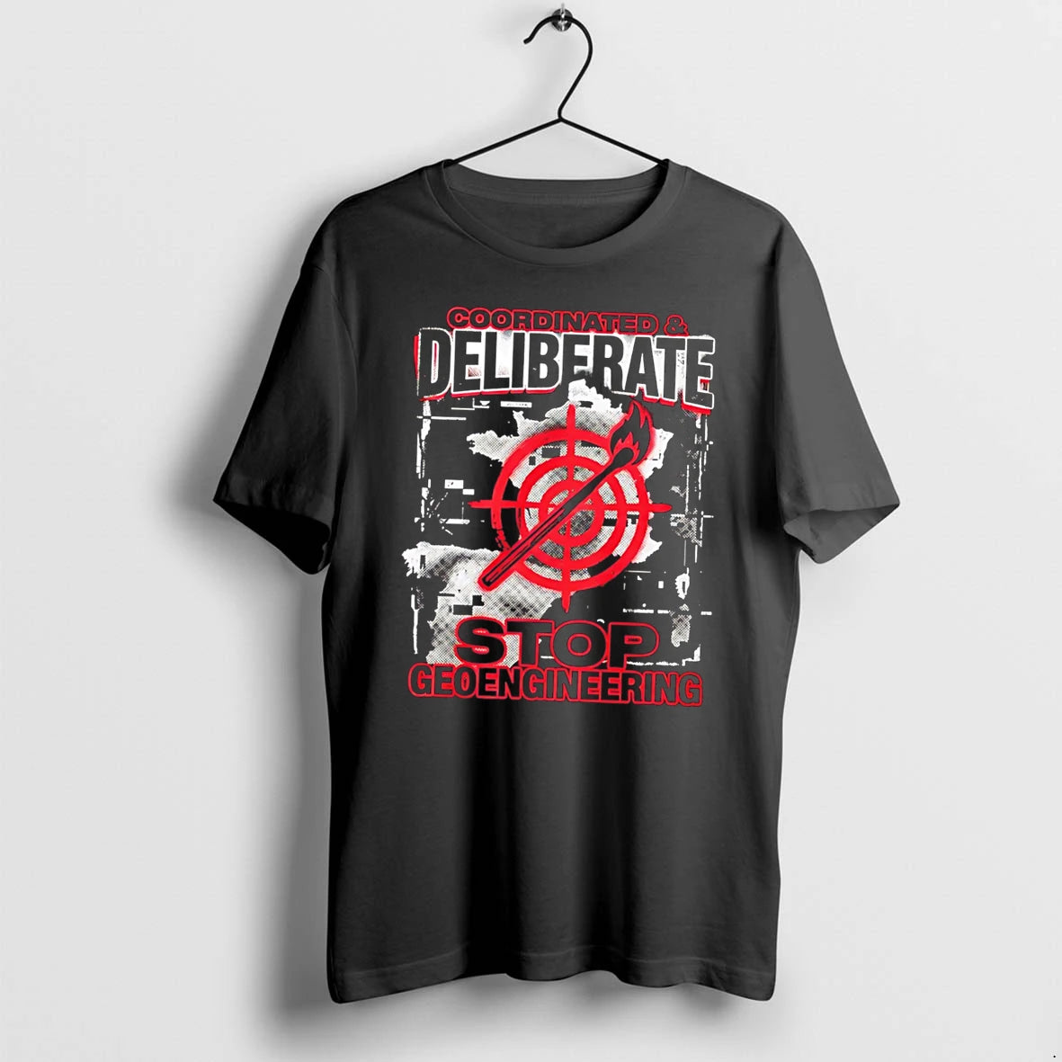 Officials Stop Geoengineering France Spain Arson Protest Tee Premium T Shirt