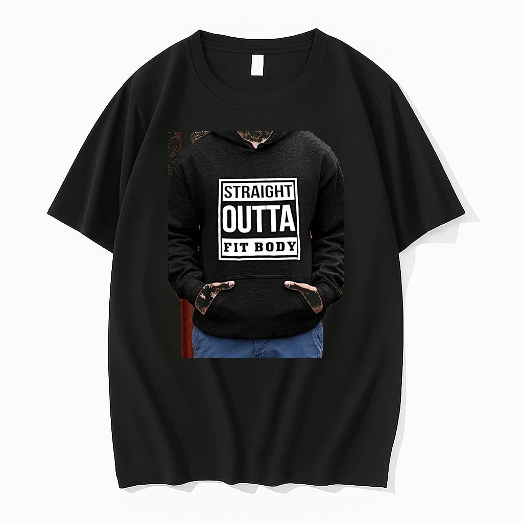 Officials Straight Outta Fit Body Parody Pop Quote Premium T Shirt
