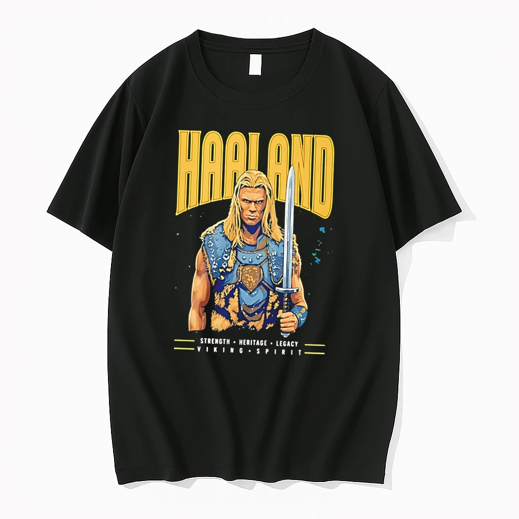 Officials Strength Heritage Legacy Viking Spirit Haaland Warrior With Sword Tee Premium T Shirt