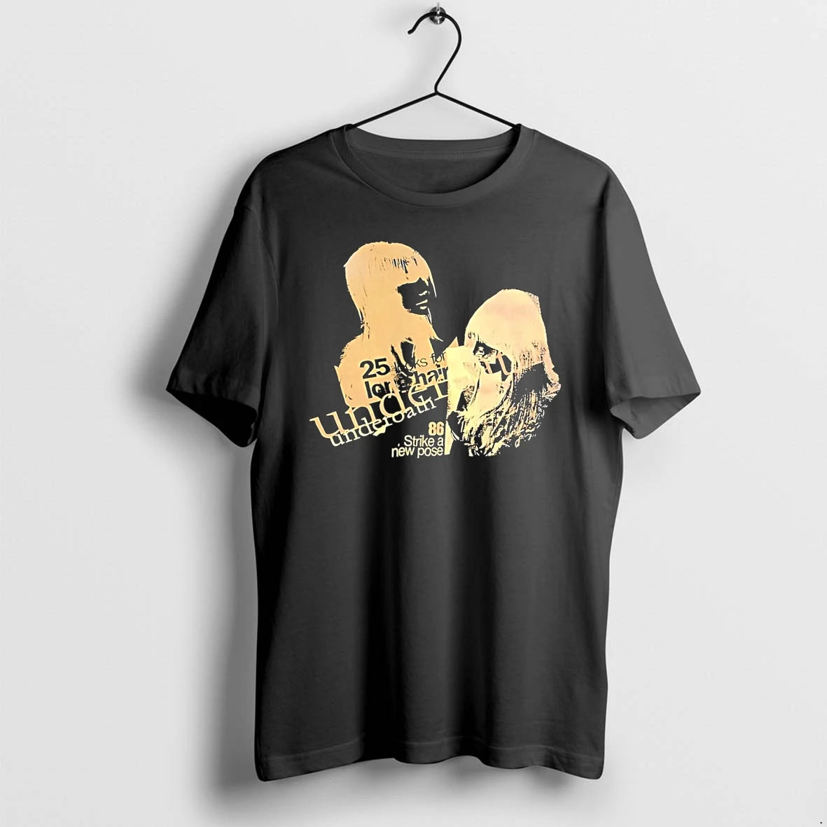 Officials Strike A New Pose Two Women Hairstyles Look Underneath Black Premium T Shirt