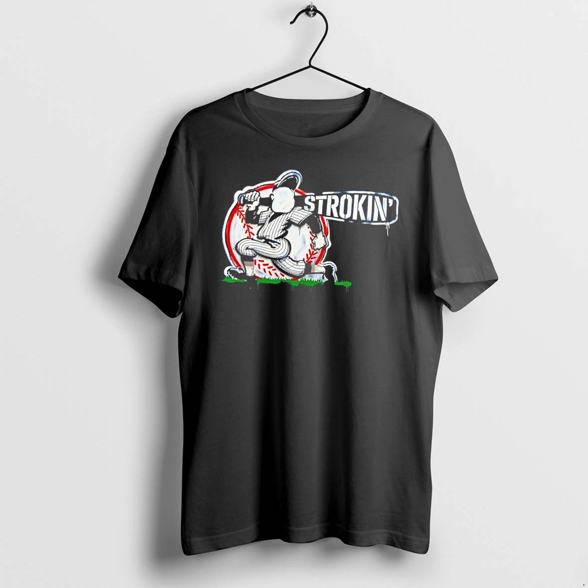 Officials Strokin Baseball Player Batter Sports Hitter Tee Premium T Shirt
