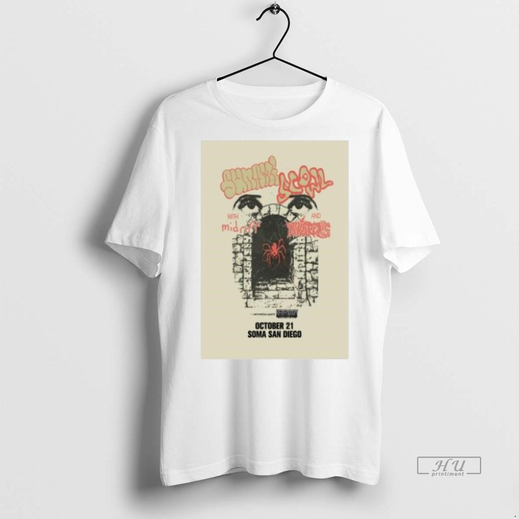 Officials Sunami Scowl Soma San Diego October 21 2025 Concert Graphic Tee Shirt Sweater