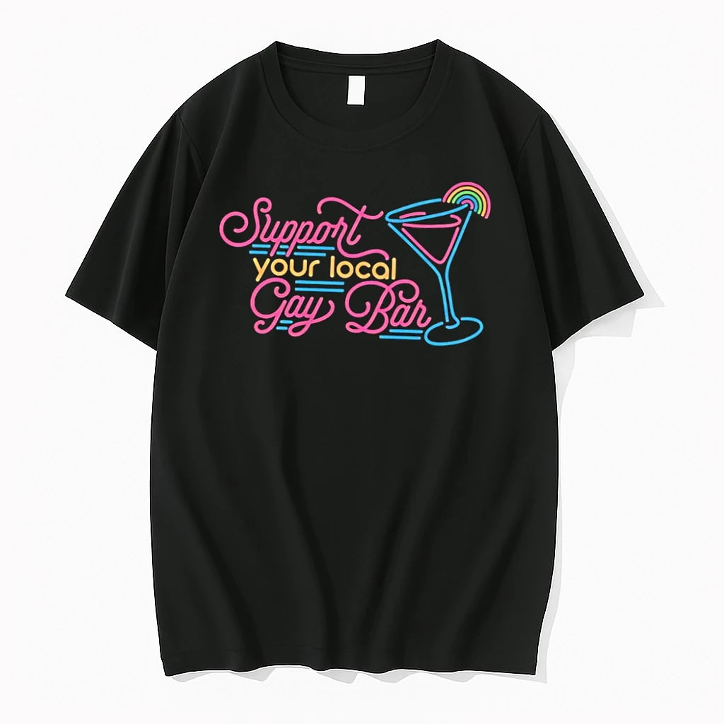 Officials Support Your Local Gay Bar Black Premium T Shirt