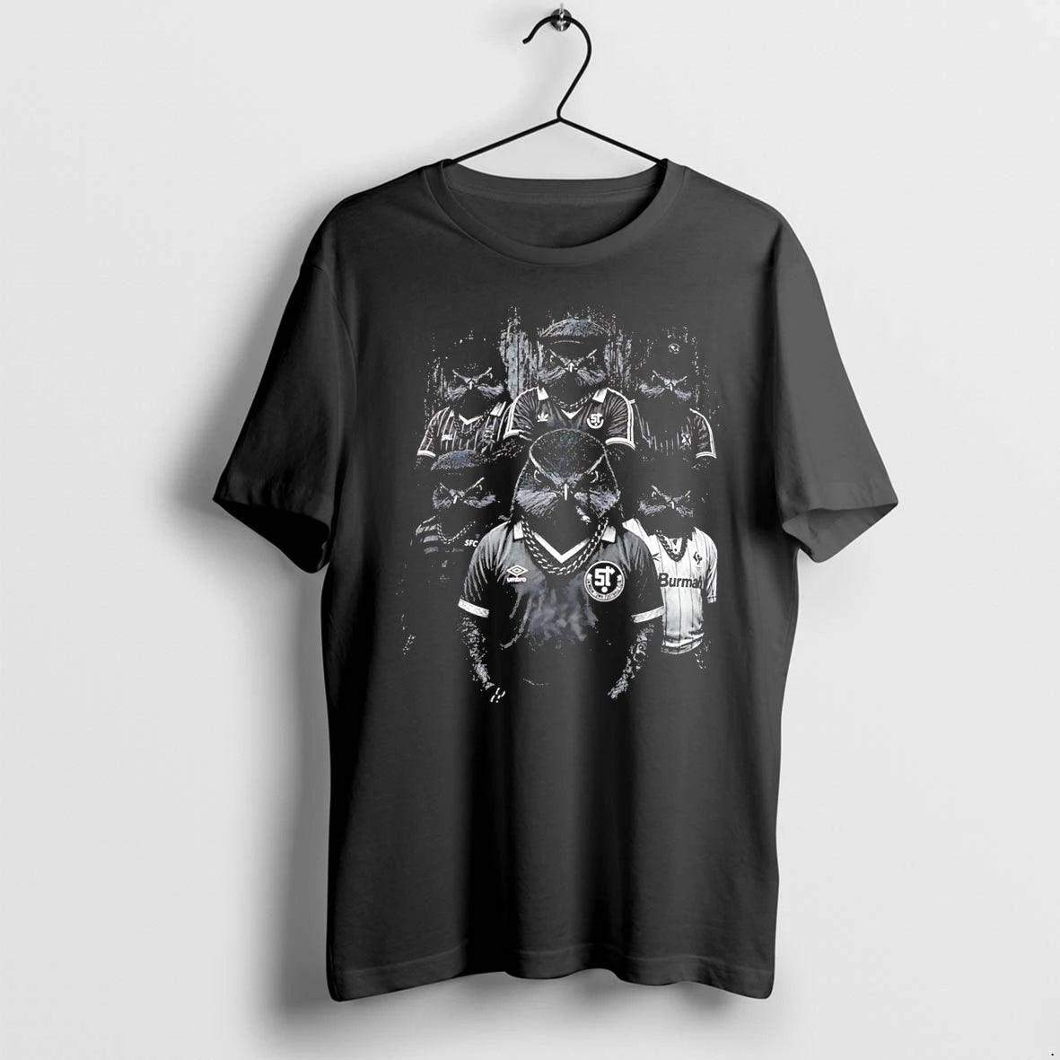 Officials Swindon Gangster Robins Football Retro Tee Premium T Shirt