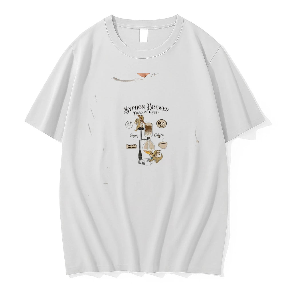 Officials Syphon Brewed Dragon Coffee Enjoy Coffee Hight Quality Premium T Shirt