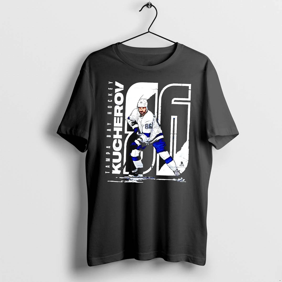 Officials Tampa Bay Lightning Nikita Kucherov 86 Ice Hockey Black Premium T Shirt