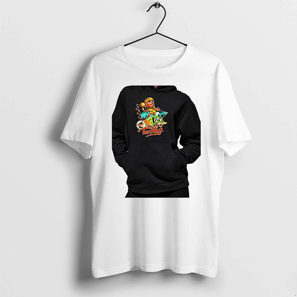 Officials Teen Wolf Basketball Beavers Wolfmobile Cartoon Premium T Shirt