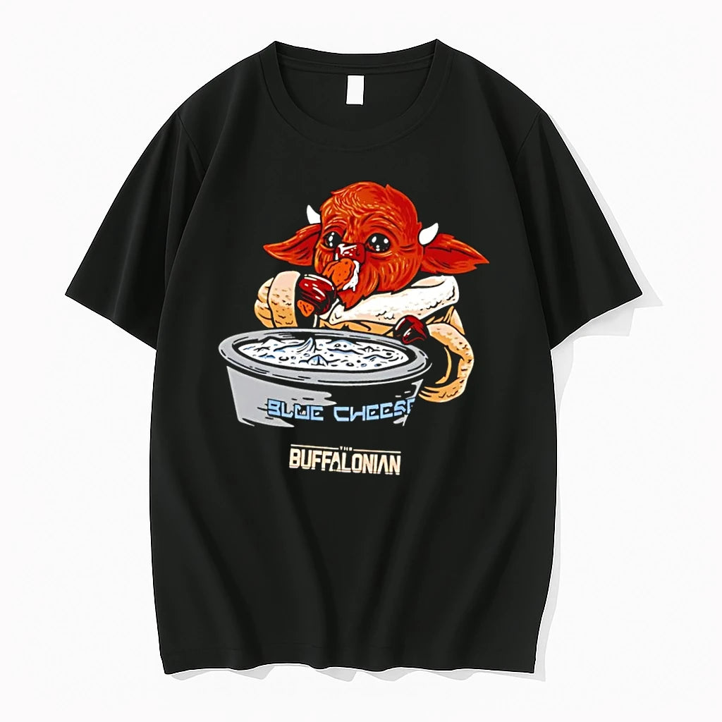 Officials The Buffalonian Eating Blue Cheese Black Premium T Shirt