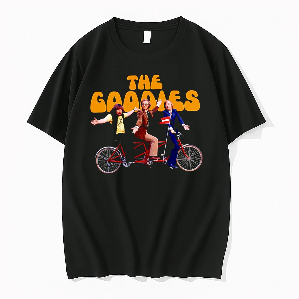Officials The Goodies The Goodies Trio On A Bicycle Premium T Shirt