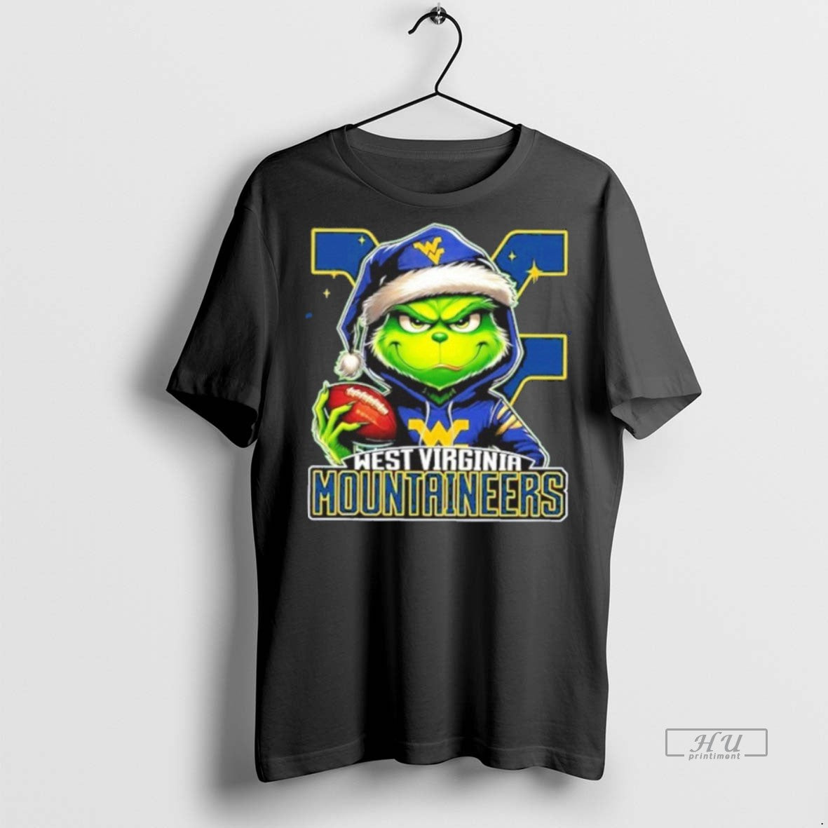 Officials The Grinch West Virginia Mountaineers Baseball Tee Shirt Sweater