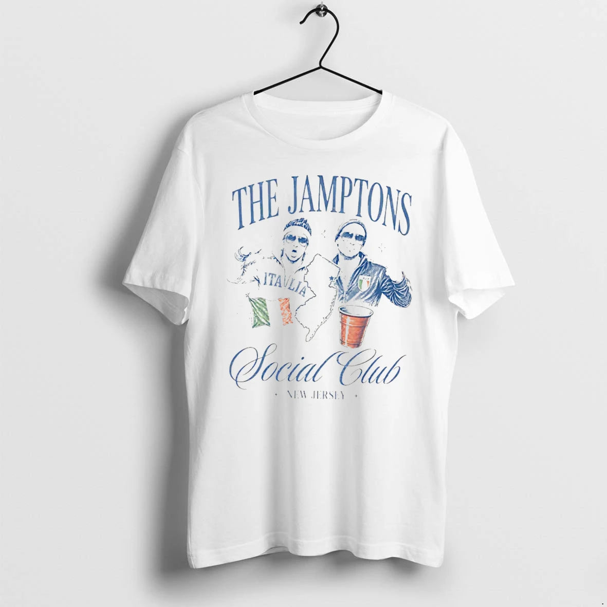 Officials The Jamptons Social Club New Jersey Italian American Tee Premium T Shirt