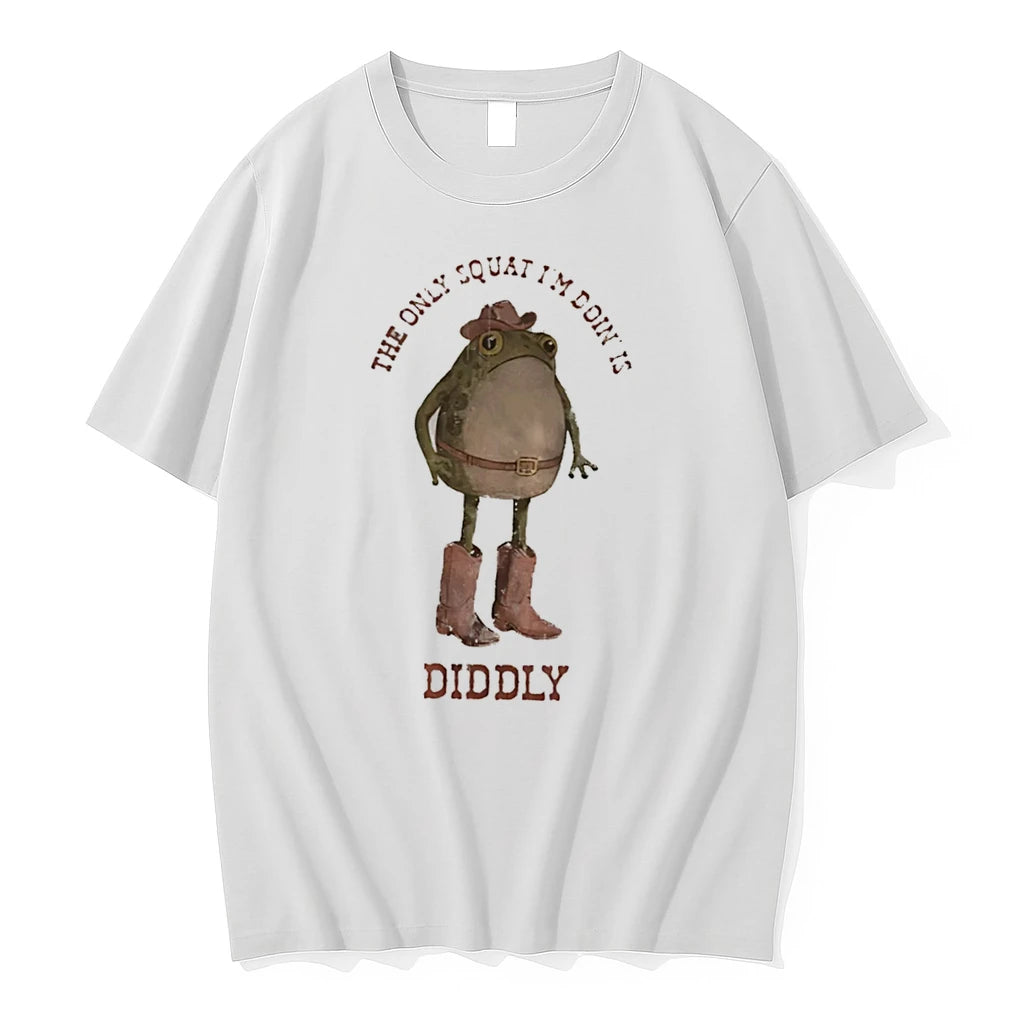 Officials The Only Squat Im Doin Is Diddly Frog Tee Premium T Shirt