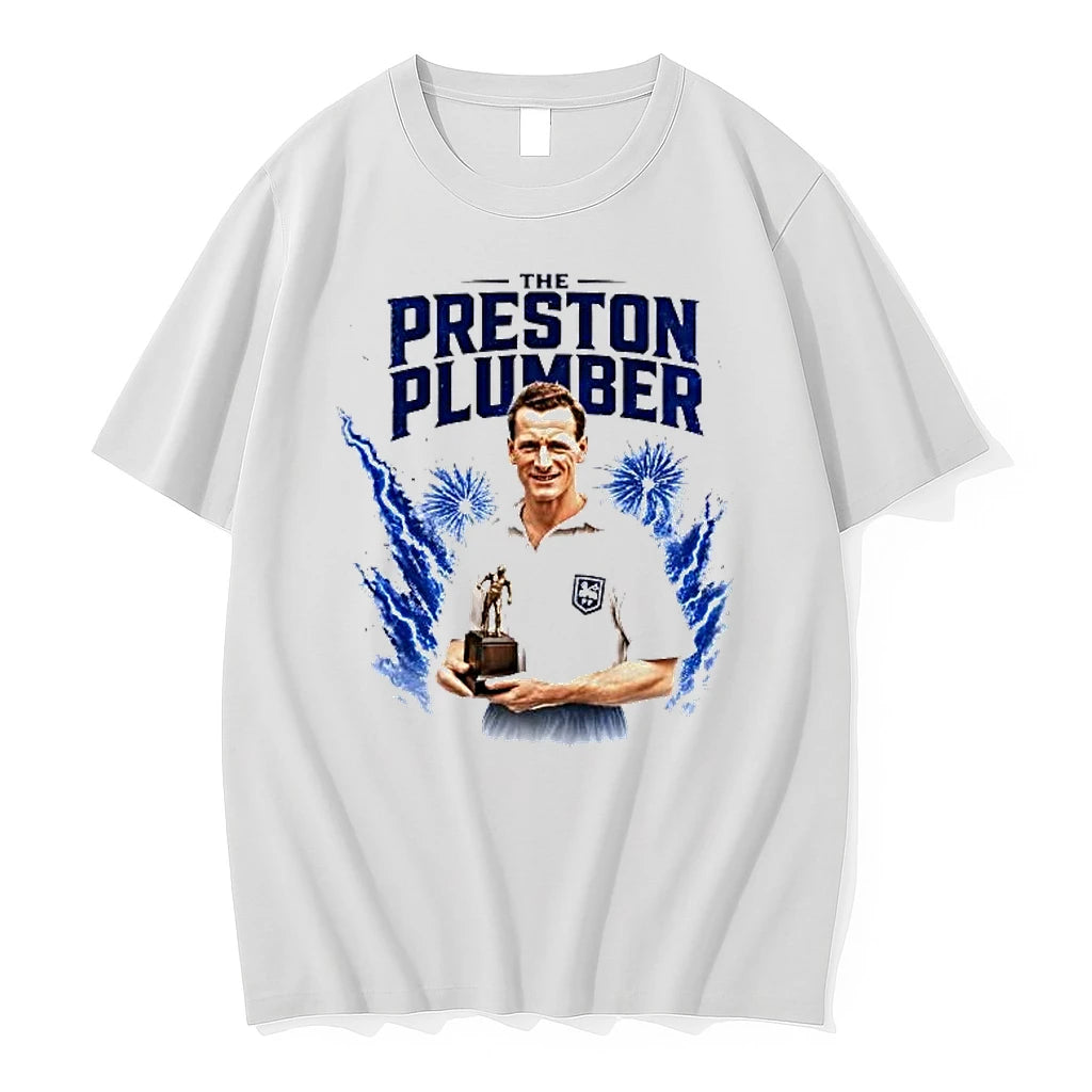 Officials The Preston Plumber Football Legend Tom Finney Premium T Shirt