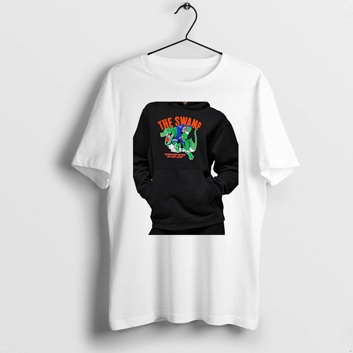 Officials The Swamp Where Only Gators Get Out Alive Premium T Shirt
