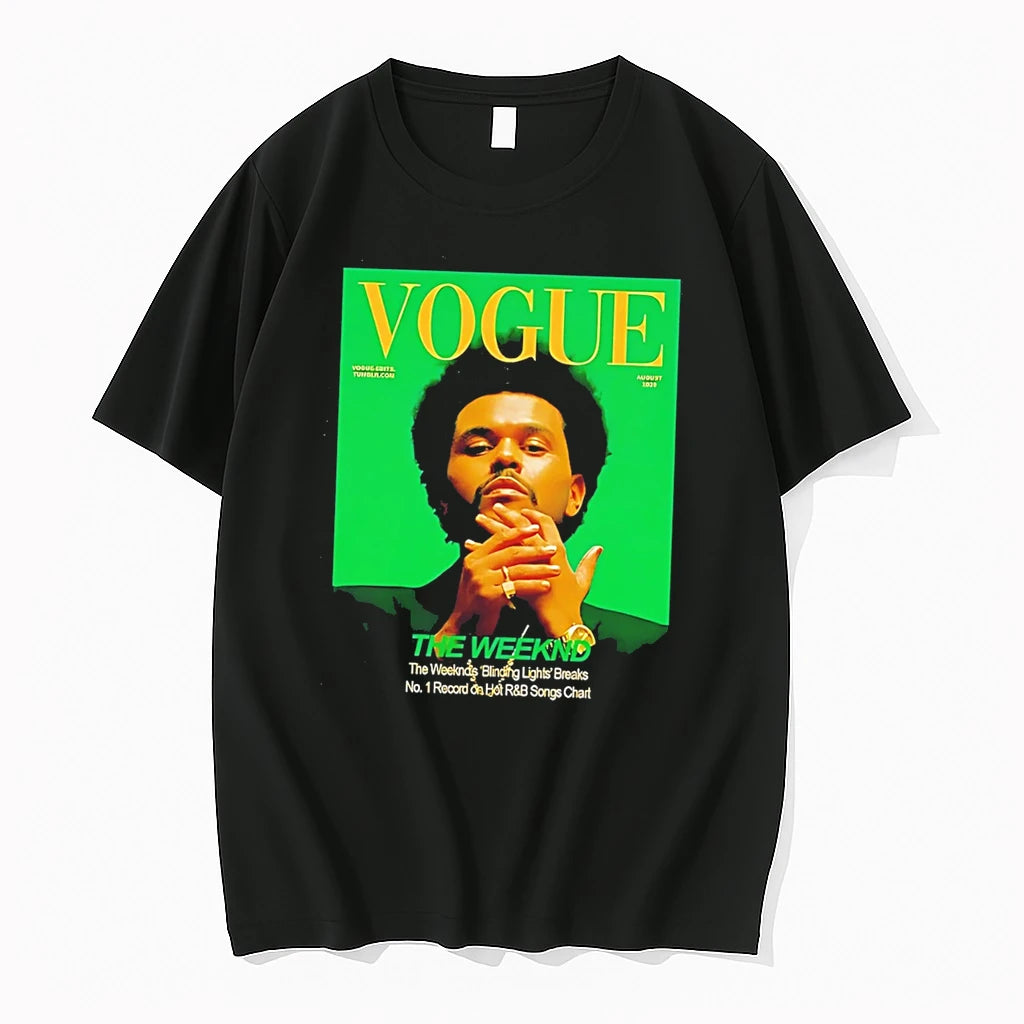 Officials The Weeknd Vogue Magazine Cover Tee Premium T Shirt