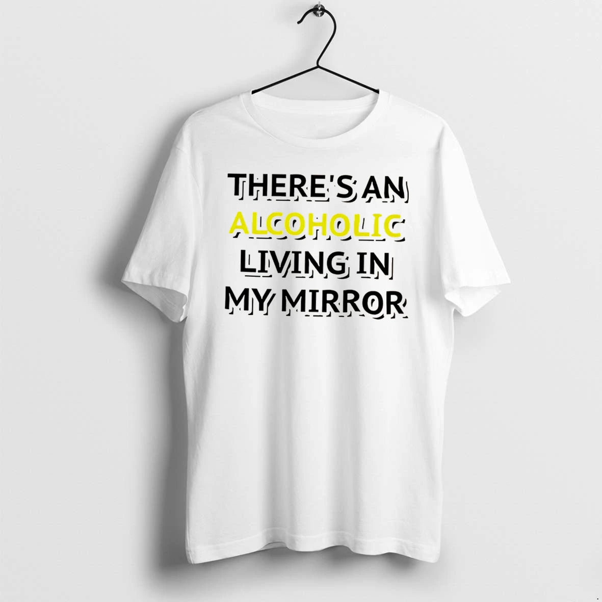 Officials Theres An Alcoholic Living In My Mirror Tee Premium T Shirt