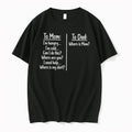 Officials To Mom Vs To Dad Parenting Comparison Quote Tee Premium T Shirt