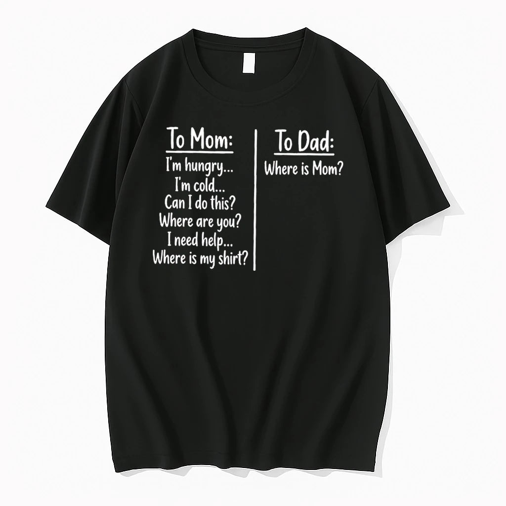 Officials To Mom Vs To Dad Parenting Comparison Quote Tee Premium T Shirt