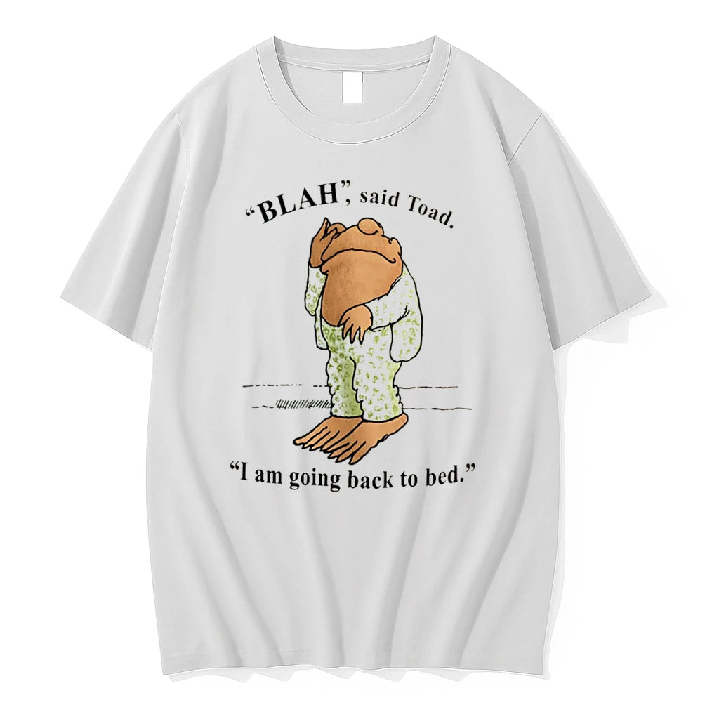 Officials Toad Blah I Am Going Back To Bed Quote Tee Premium T Shirt