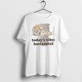 Officials Todays Vibe Horizontal Snail White Premium T Shirt