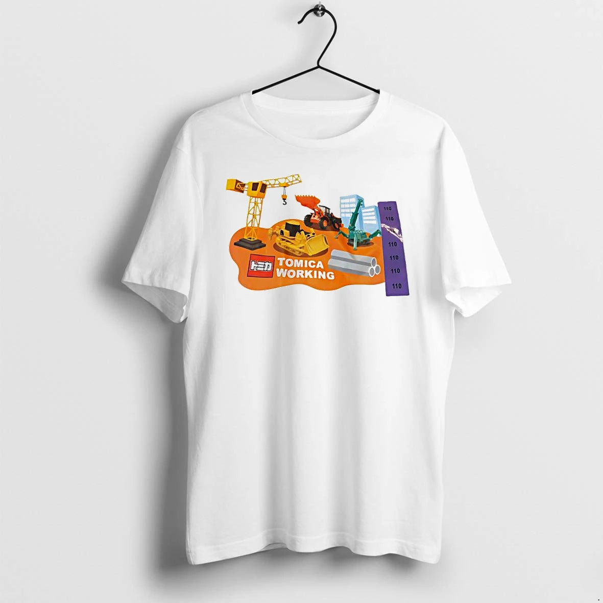 Officials Tomica Working Construction Vehicles Crane Excavator Bulldozer Women Premium T Shirt
