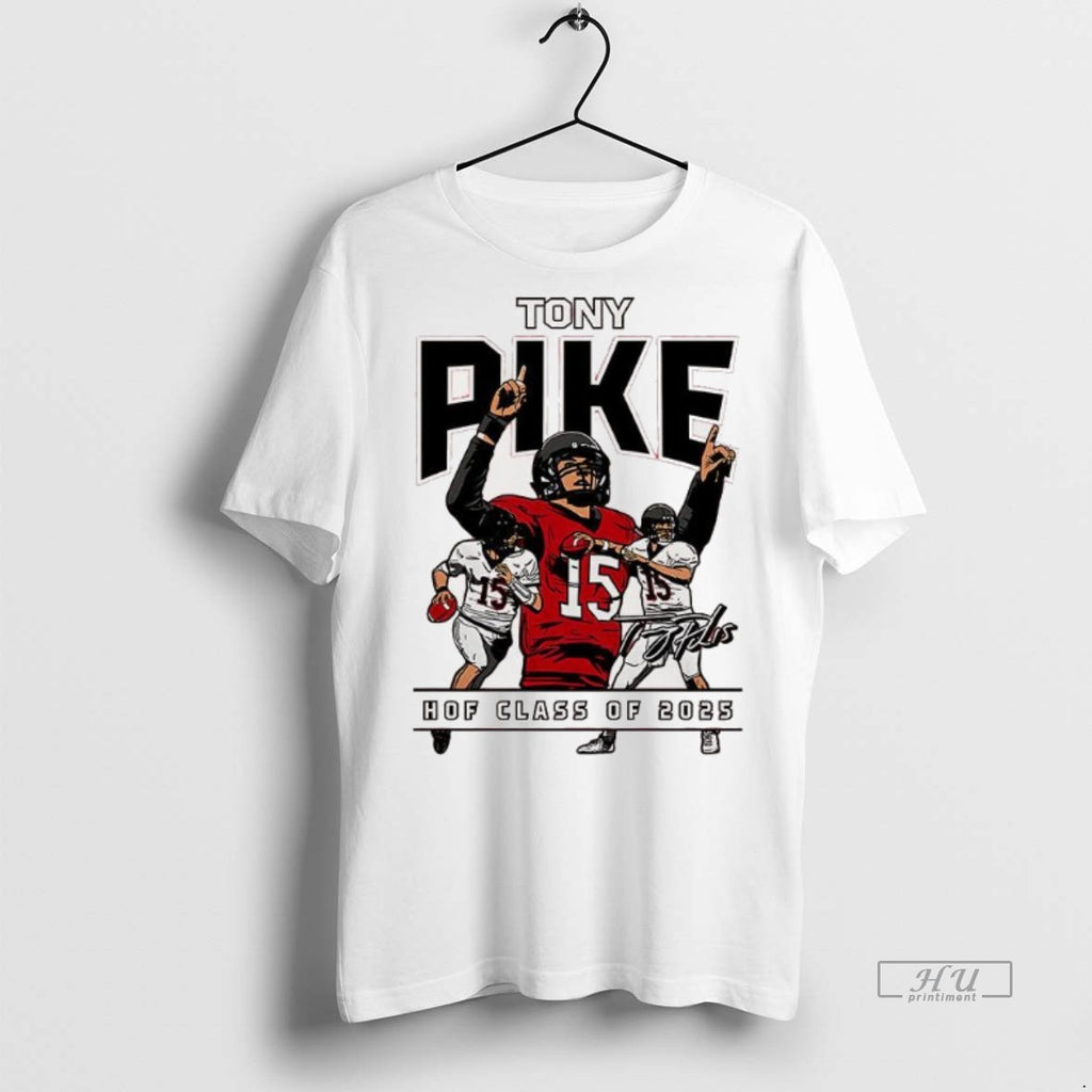 Officials Tony Pike Hof Class Of 2025 Signature Graphic Graphic Tee Shirt Sweater
