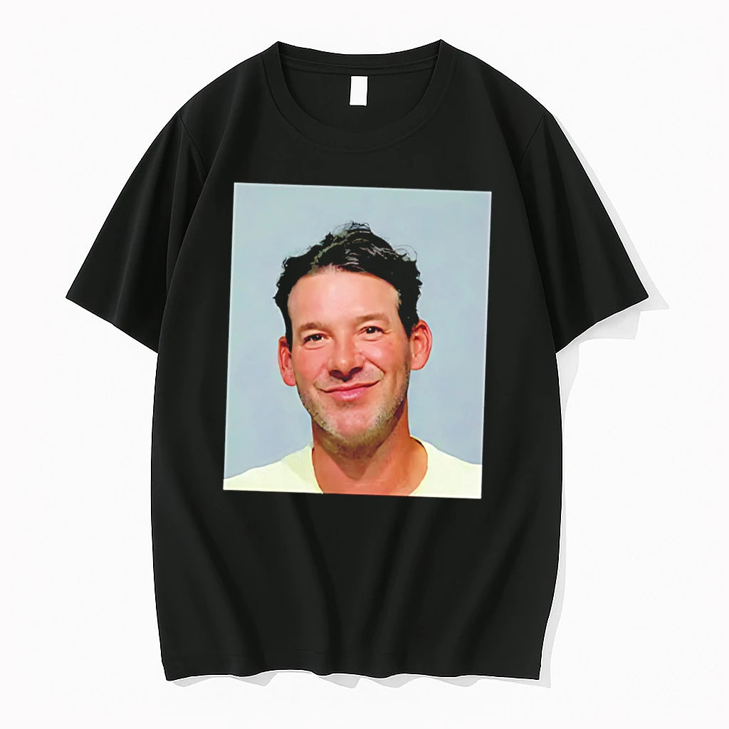 Officials Tony Romo Mugshot Funny Smirking Football Tee Premium T Shirt