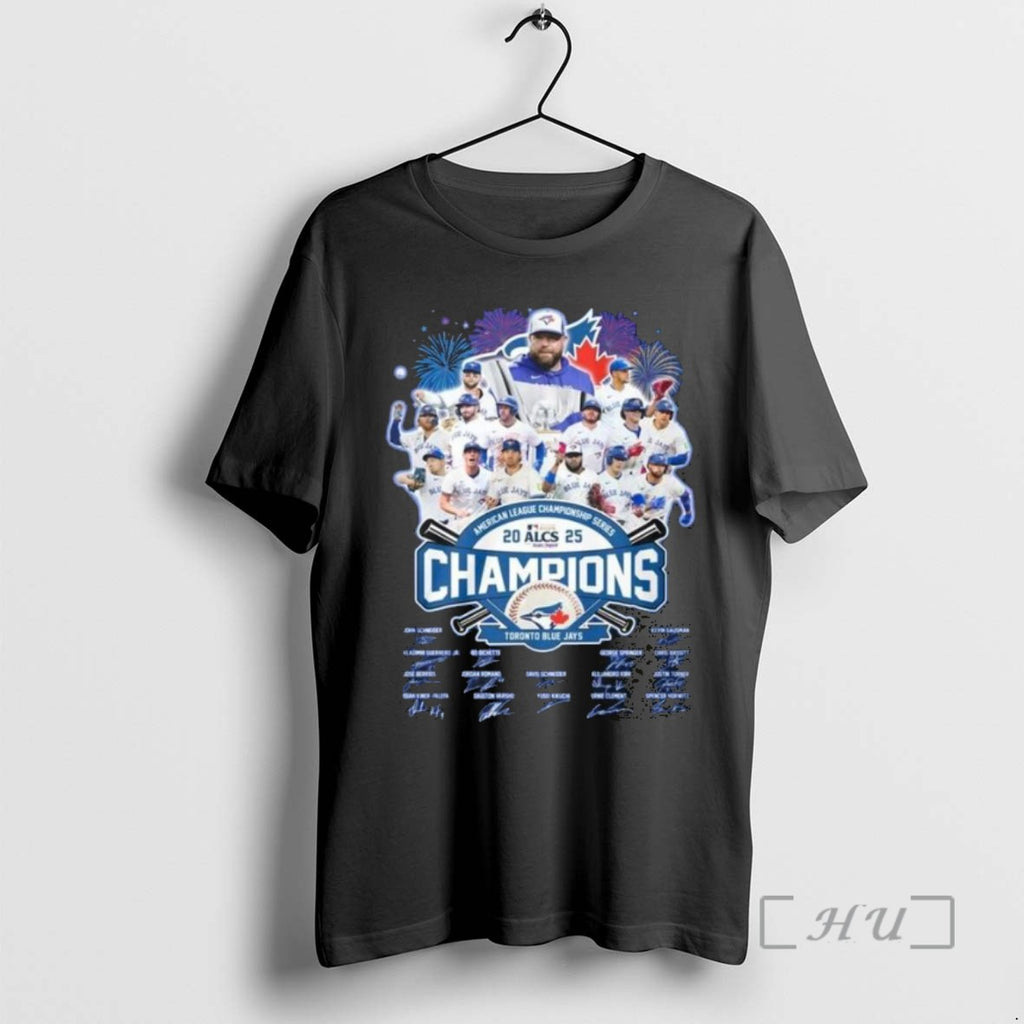 Officials Toronto Blue Jays 2025 Alcs Champions Signatures T Men Tee Shirt Sweater