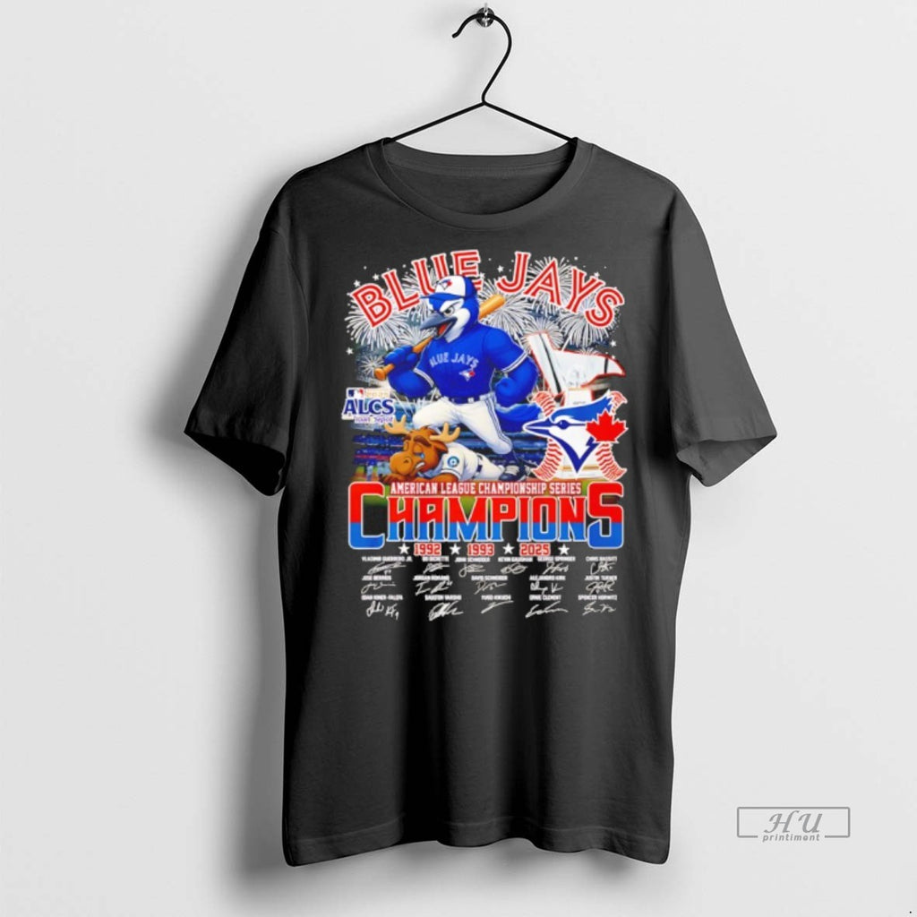 Officials Toronto Blue Jays 2025 Alcs Champions Mascot Graphic Tee Shirt Sweater