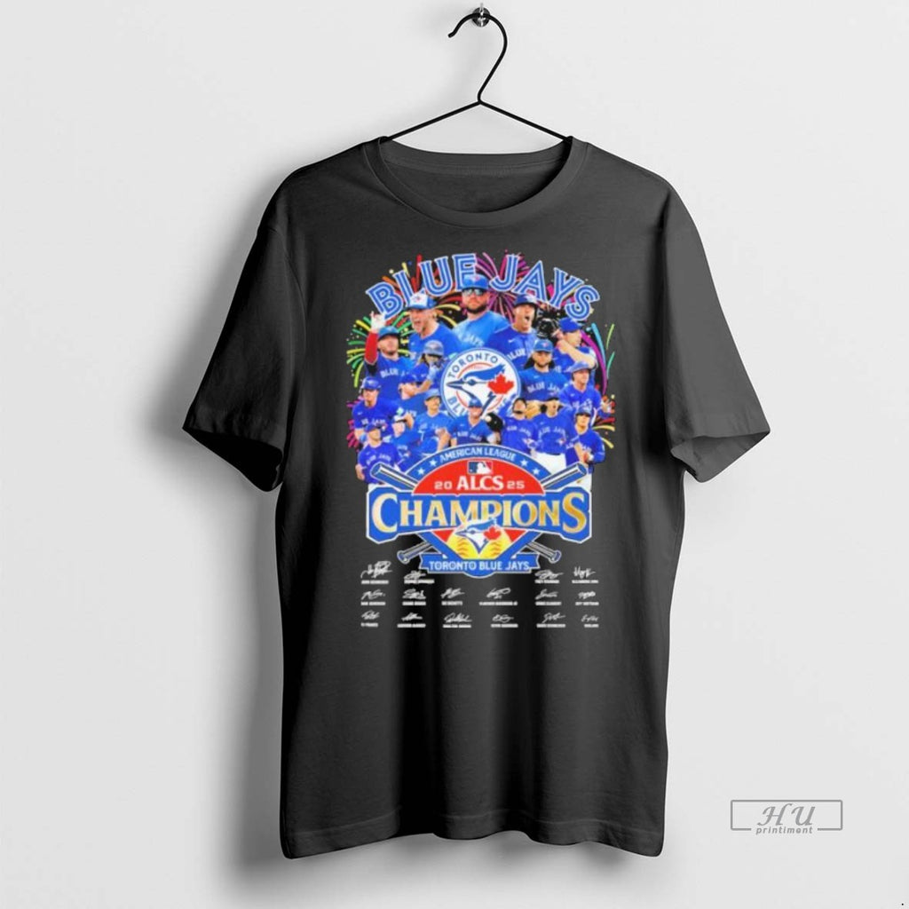 Officials Toronto Blue Jays Team Al Champions Signatures Alcs Ws Tee Shirt Sweater