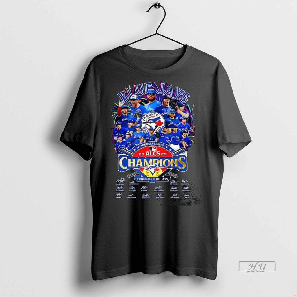 Officials Toronto Blue Jays Baseball 2025 Alcs Champions Players Signature Graphic Tee Shirt Sweater