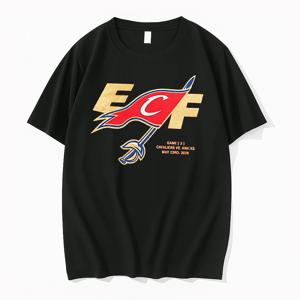 Officials Travis Kelce Wearing Knicks Cavaliers Game 3 Ecf Flag Tee Premium T Shirt